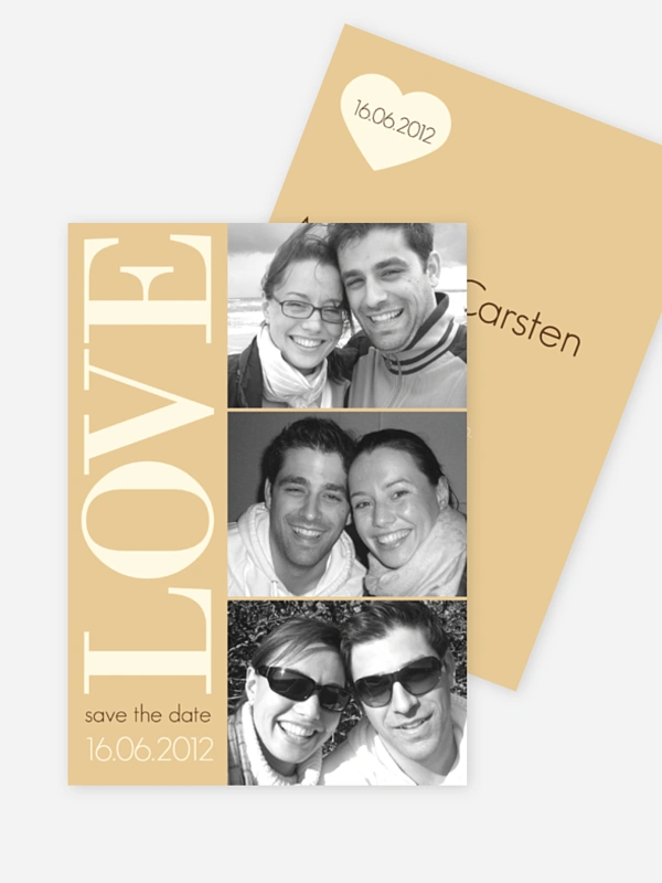 Save-the-Date Karte LOVE