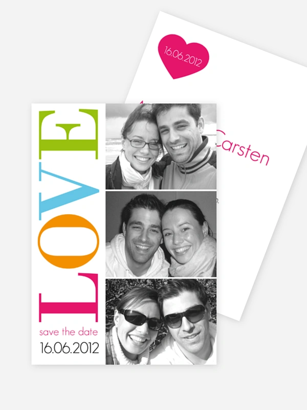 Save-the-Date Karte LOVE