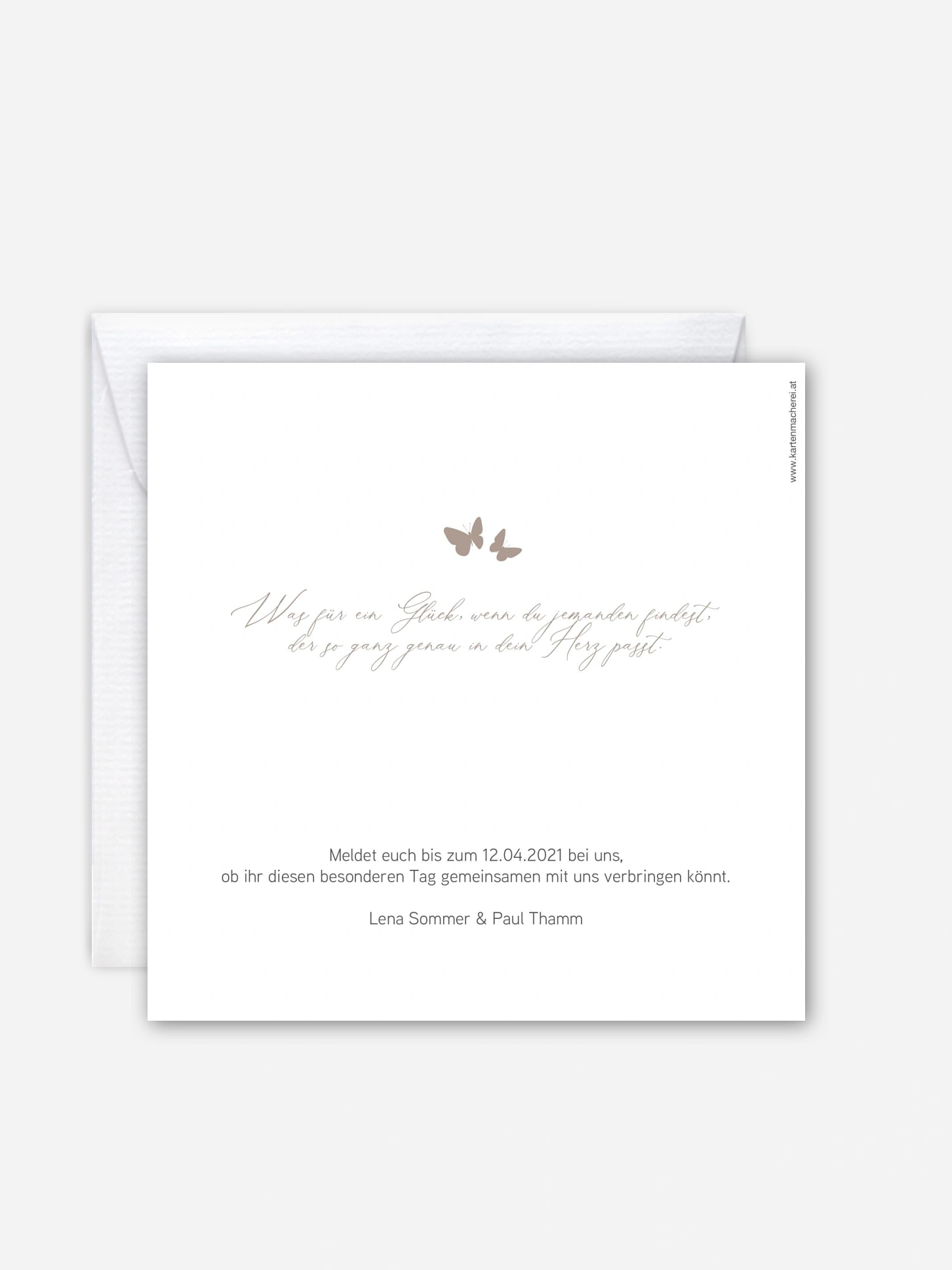 Hochzeitseinladung Promise