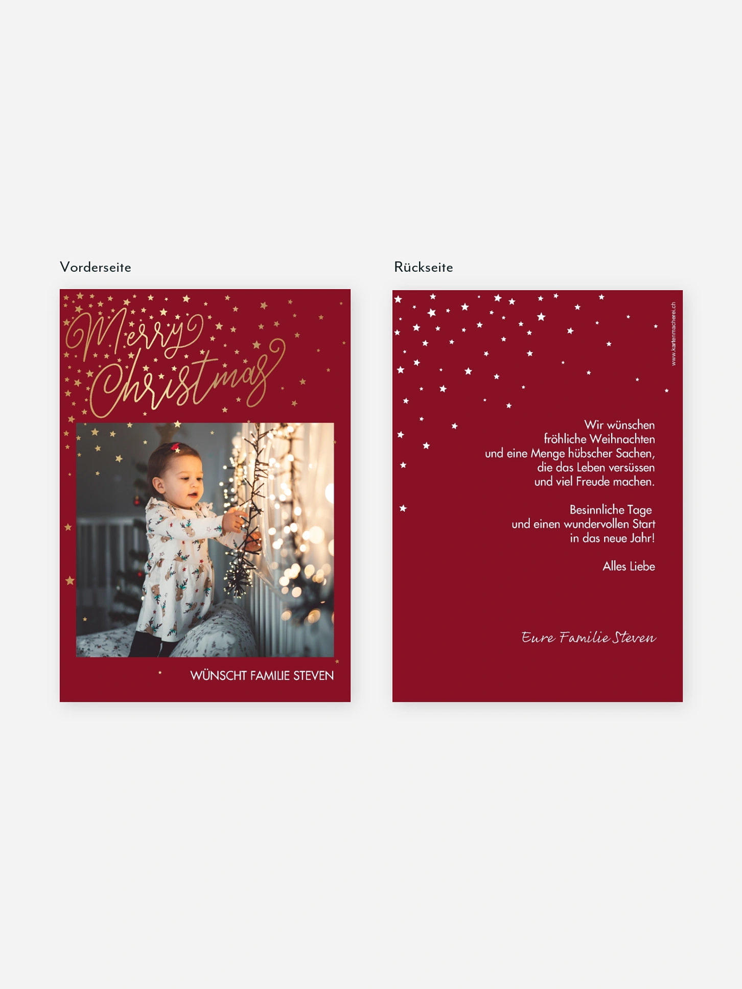 Weihnachtskarte Full of Grace