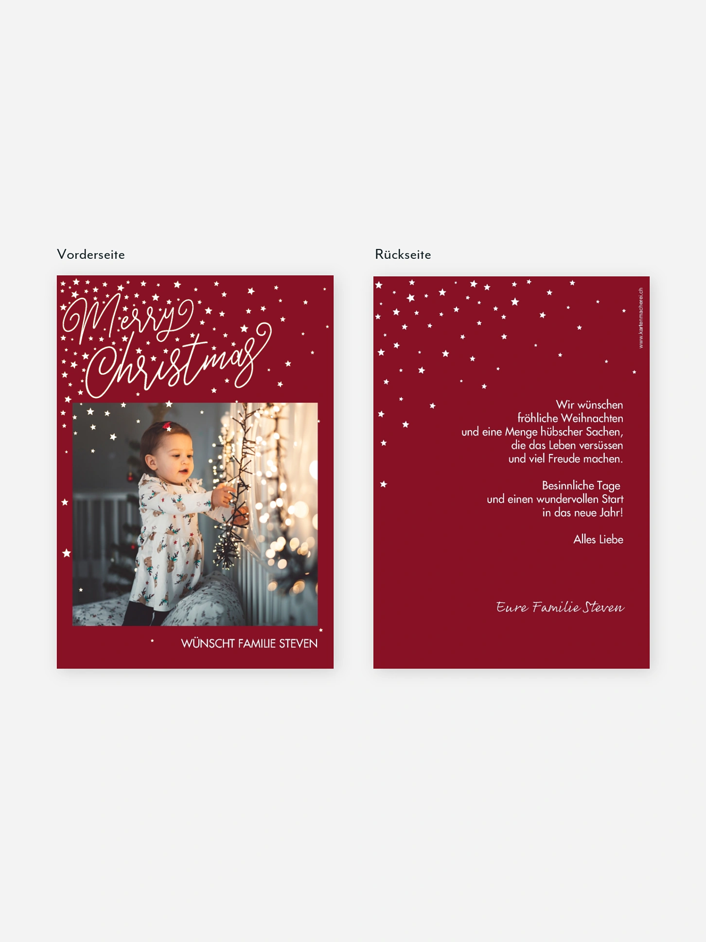 Weihnachtskarte Full of Grace