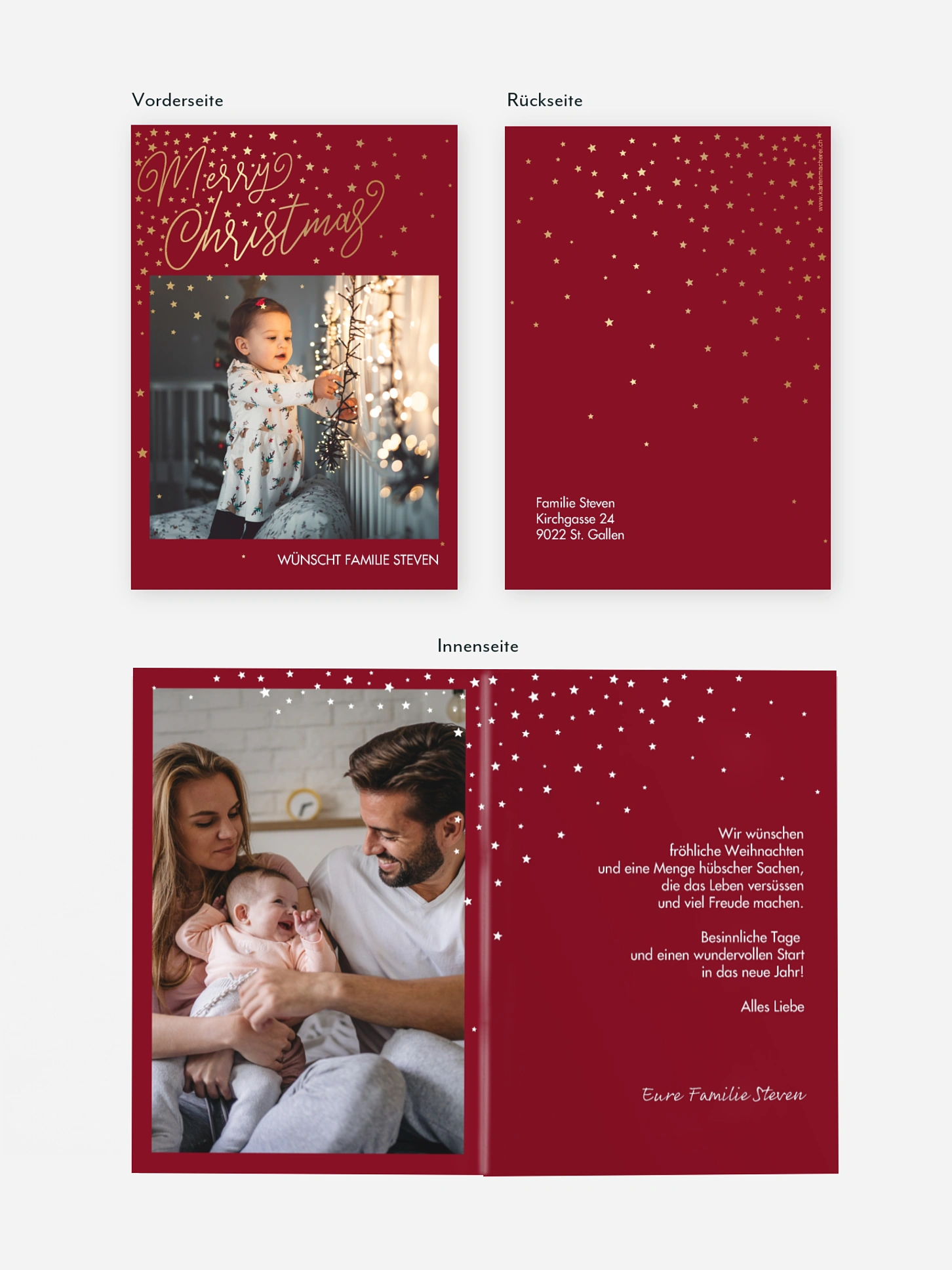 Weihnachtskarte Full of Grace