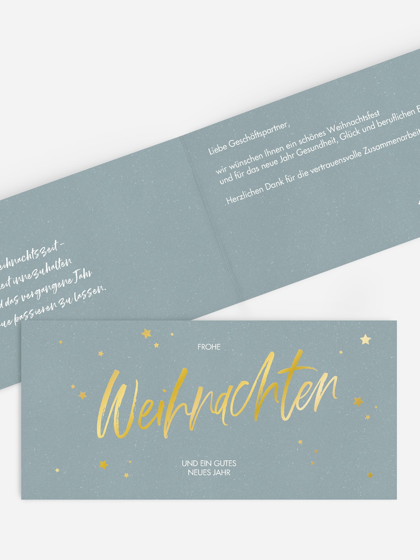 Geschäftliche Weihnachtskarte Funkelnde Weihnachten
