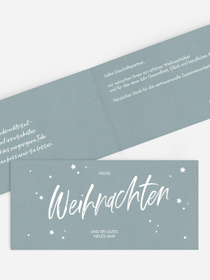 Geschäftliche Weihnachtskarte Funkelnde Weihnachten