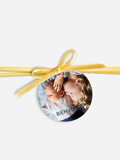 Étiquette avec ruban Voiture de course II