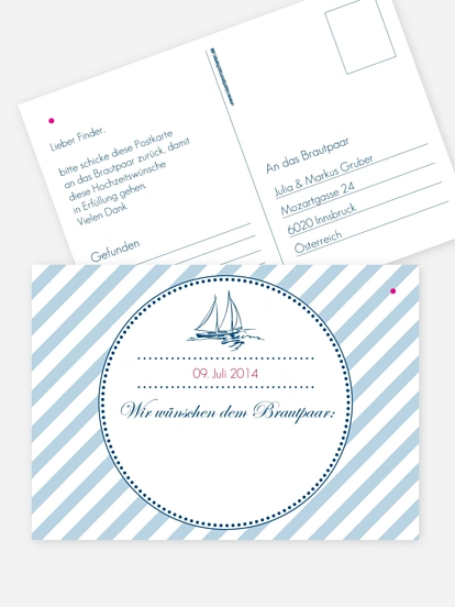 Ballonkarte Hochzeit Maritim
