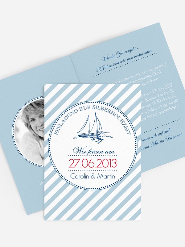 Einladung zur Silberhochzeit Maritim