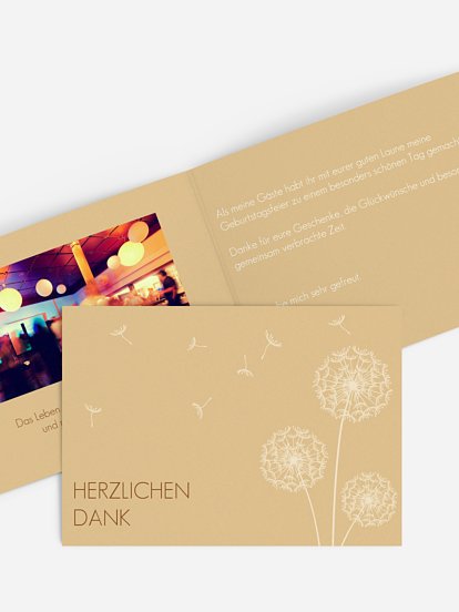 Dankeskarten zum Geburtstag Versand in 12 Tagen