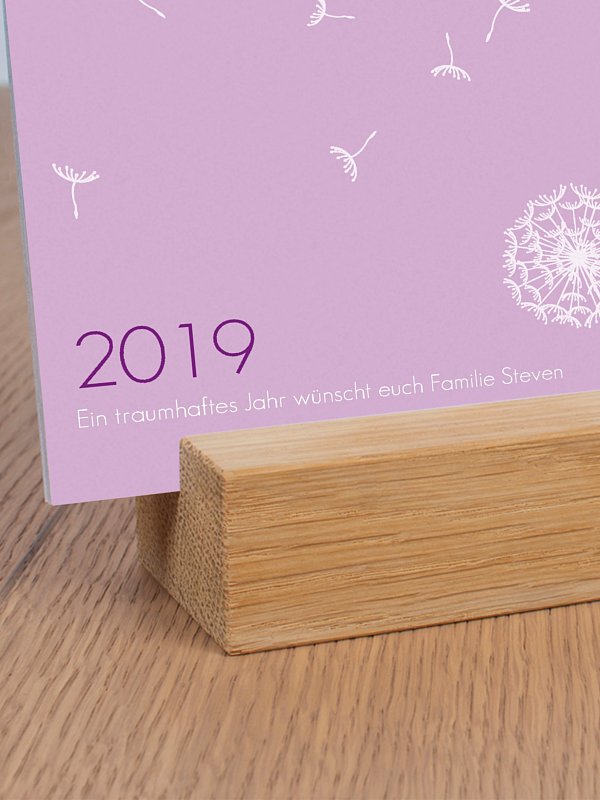 Tischkalender Pusteblume