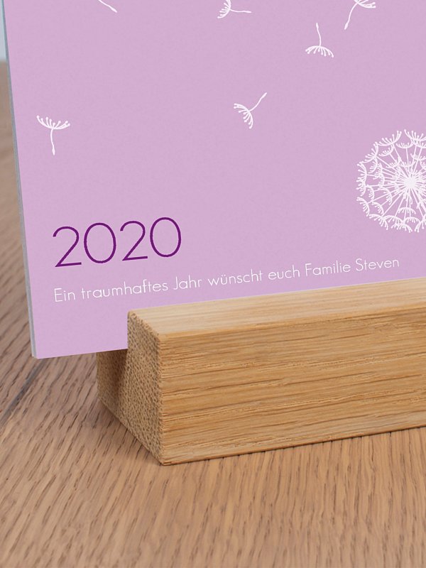 Tischkalender Pusteblume