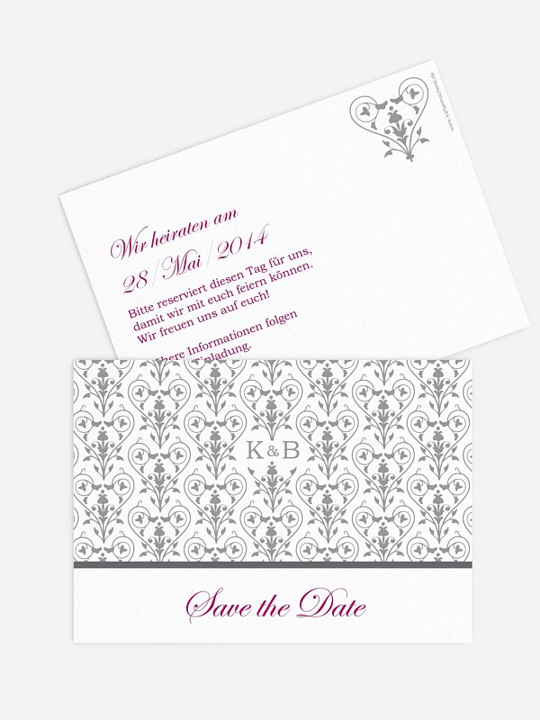 Save-the-Date Karte Vintage