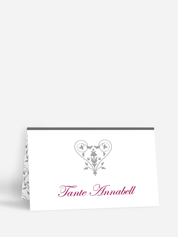 Tischkarte Hochzeit Vintage