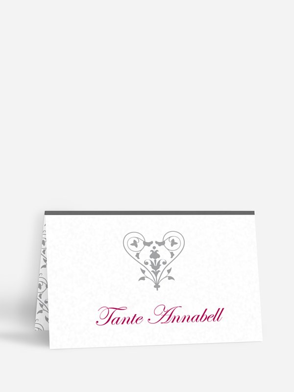 Tischkarte Hochzeit Vintage