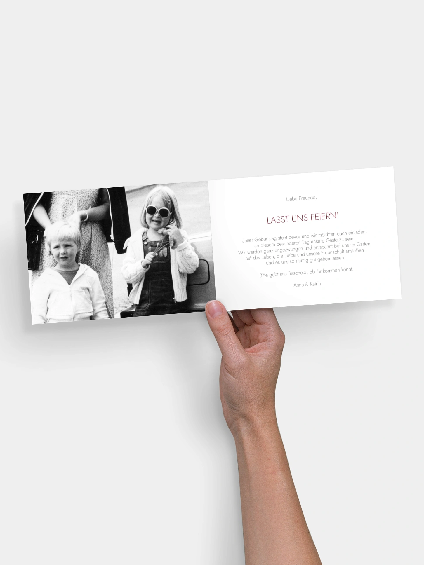 Geburtstagseinladung Doppelt im Fokus
