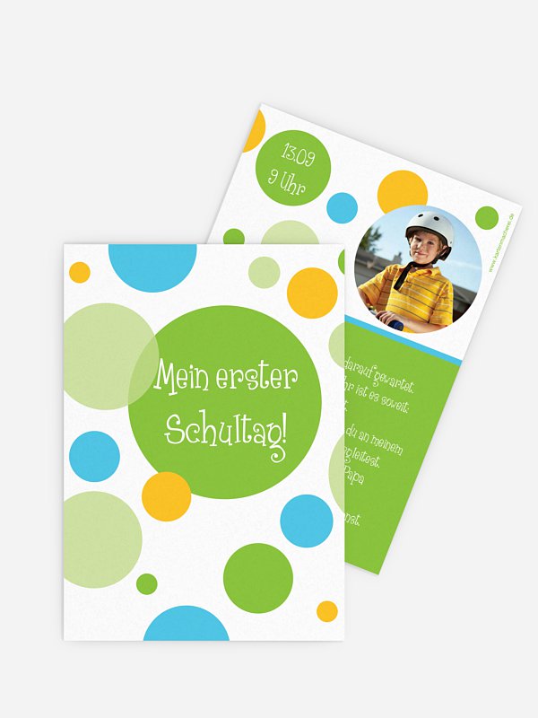 Einladung Einschulung Konfetti