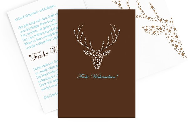 Weihnachtsfeier Kristallhirsch