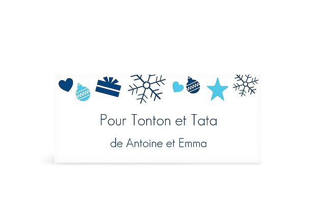 Étiquette cadeau Noël Elément de fête