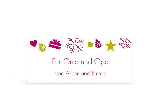 Geschenkaufkleber Weihnachten X-Elements