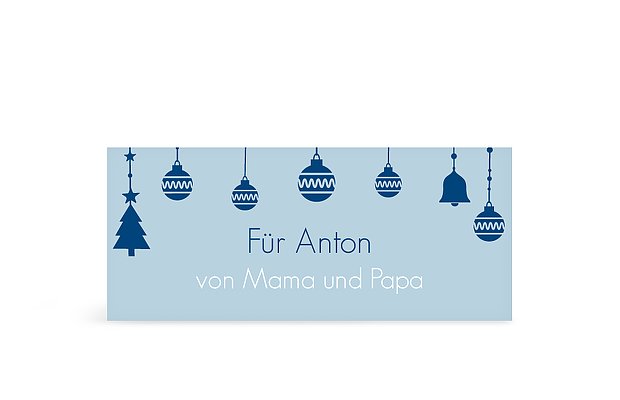 Geschenkaufkleber Weihnachten Kugelhirsch
