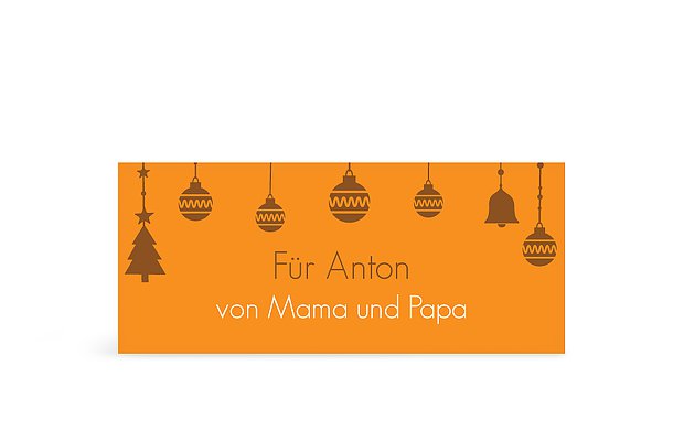 Geschenkaufkleber Weihnachten Kugelhirsch