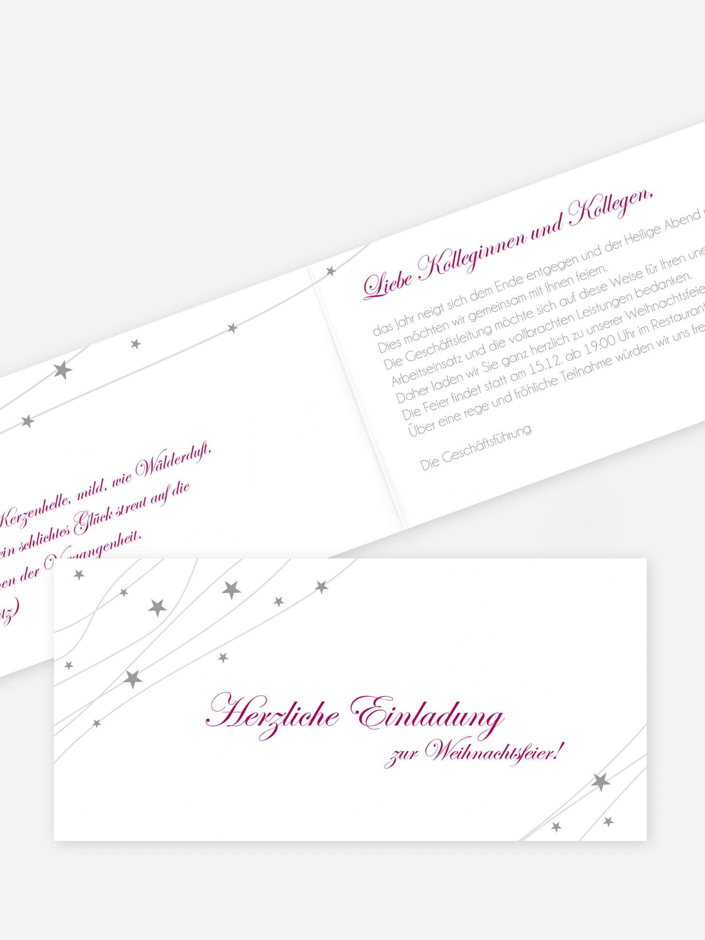 Weihnachtsfeier Sternenband