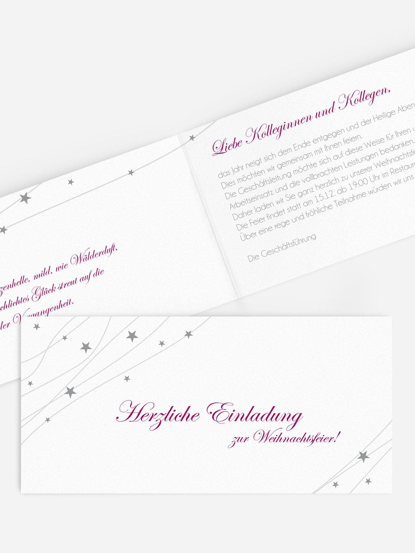 Weihnachtsfeier Sternenband