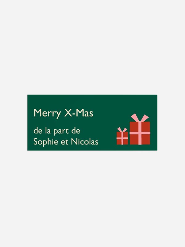Étiquette cadeau Noël Joyeux Noël