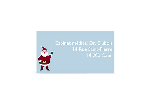 Étiquette destinataire voeux entreprise Joyeux Noël