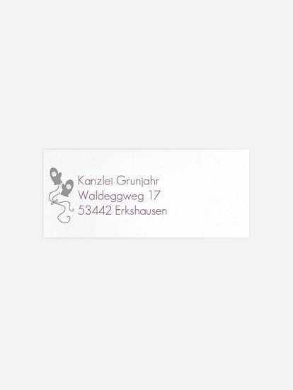 Absenderaufkleber geschäftl. Weihnachten Eistanz