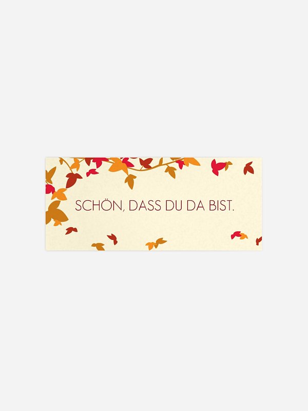 Geschenkaufkleber Hochzeit Blättertanz
