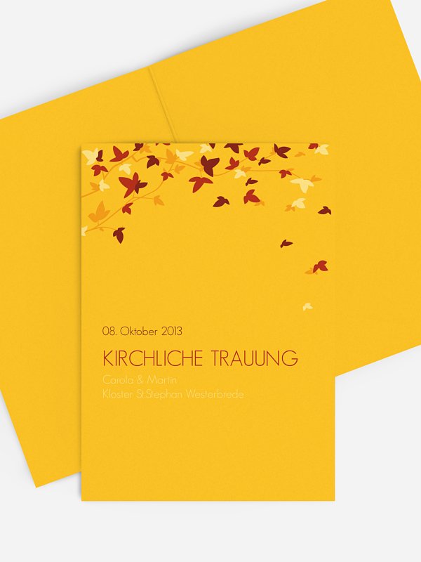 Kirchenheft Hochzeit Blättertanz