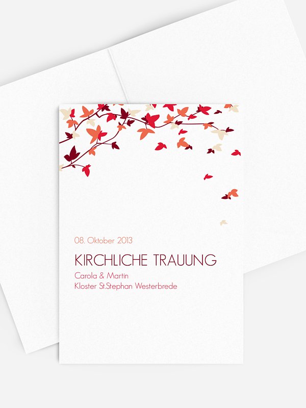 Kirchenheft Hochzeit Blättertanz