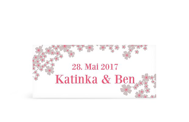 Geschenkaufkleber Hochzeit Kirschblüten
