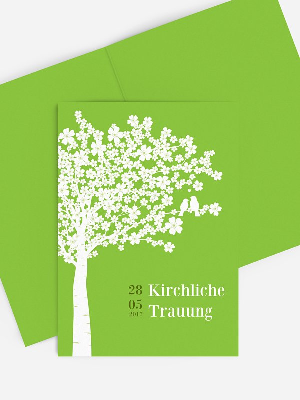Kirchenheft Hochzeit Kirschblüten