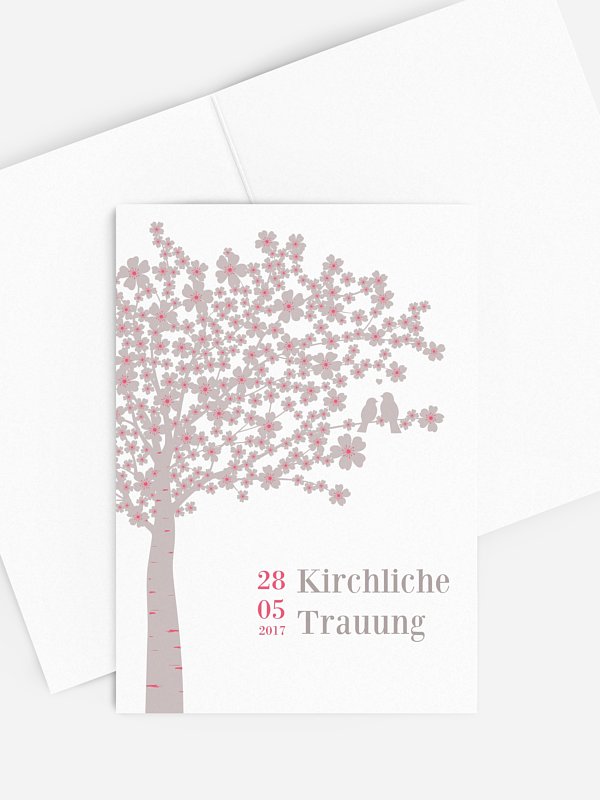 Kirchenheft Hochzeit Kirschblüten