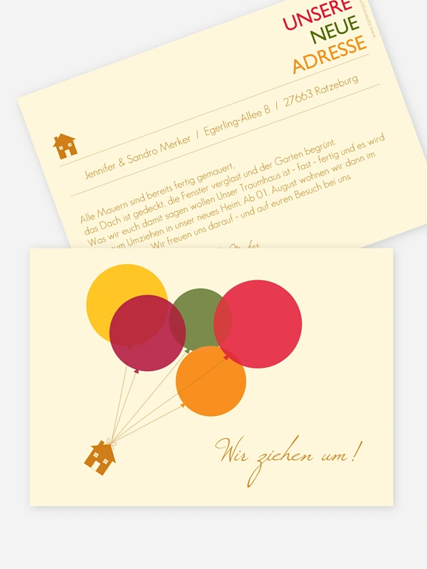 Haus an Luftballon