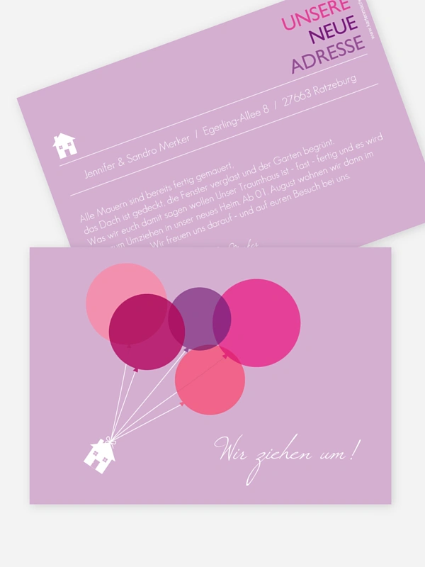 Haus an Luftballon