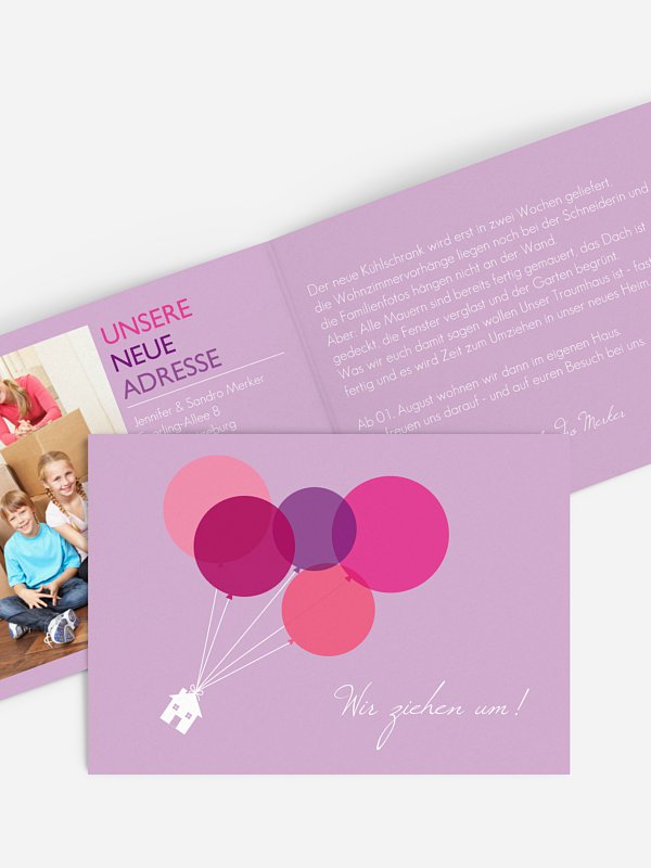 Haus an Luftballon