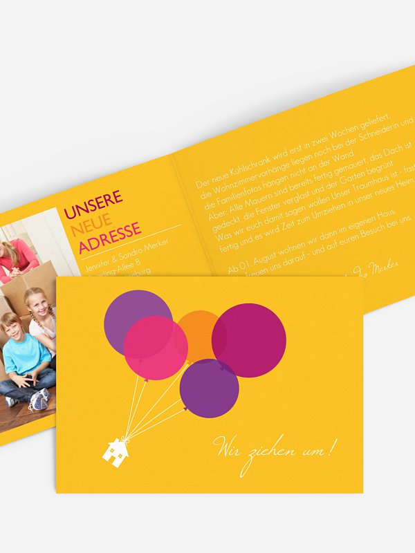 Haus an Luftballon