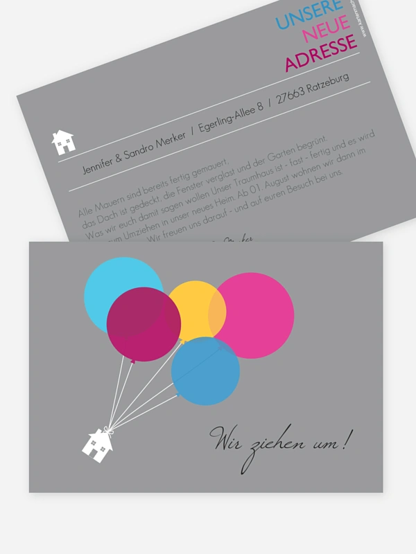 Haus an Luftballon