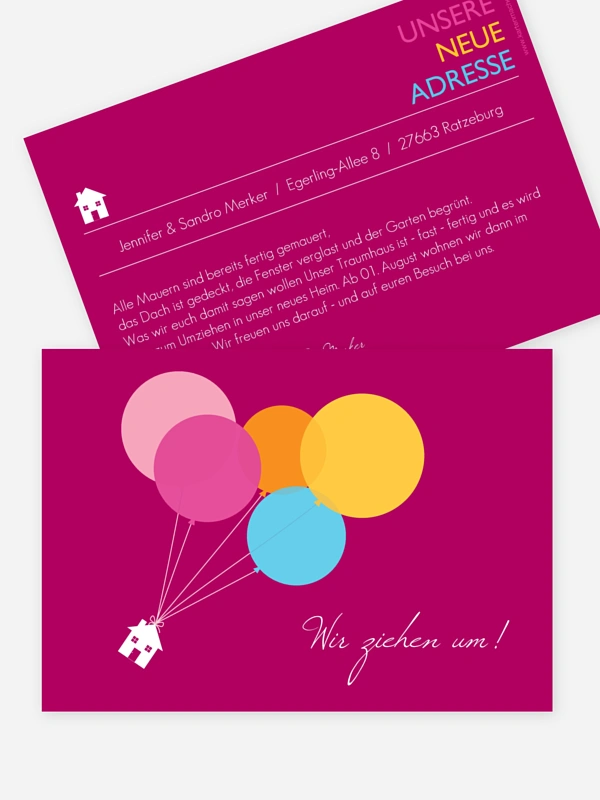 Haus an Luftballon