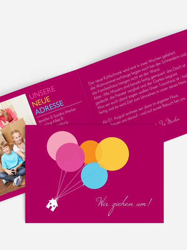 Haus an Luftballon