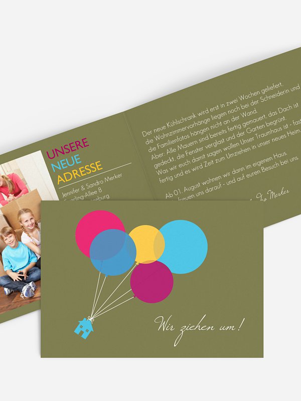 Haus an Luftballon