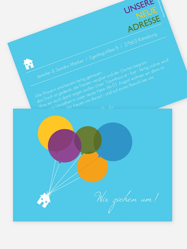 Haus an Luftballon