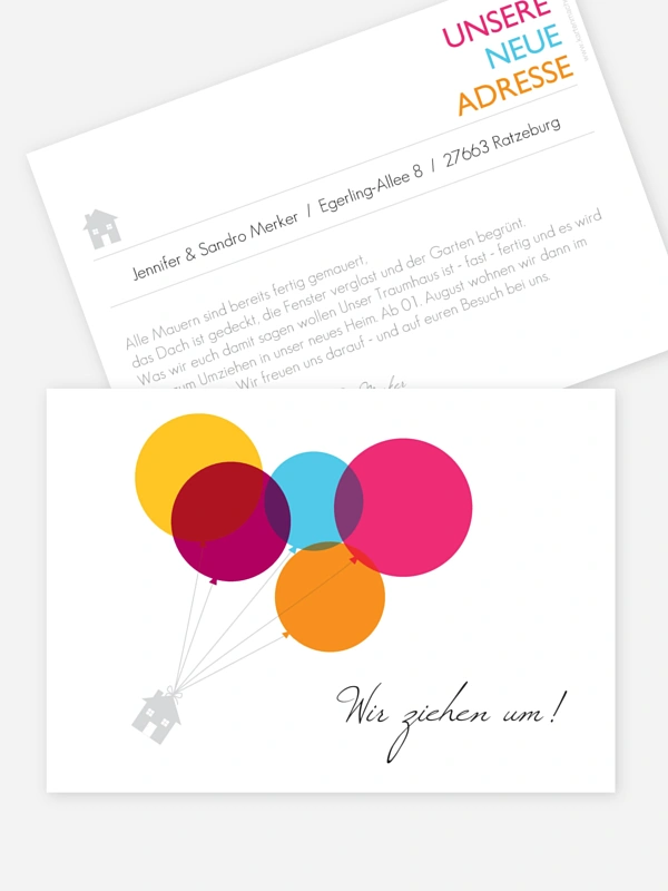 Haus an Luftballon
