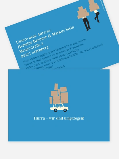 Umzugskarte Umzugsauto