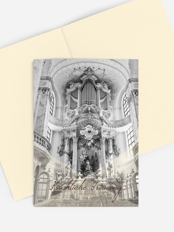 Kirchenheft Hochzeit Seidenband