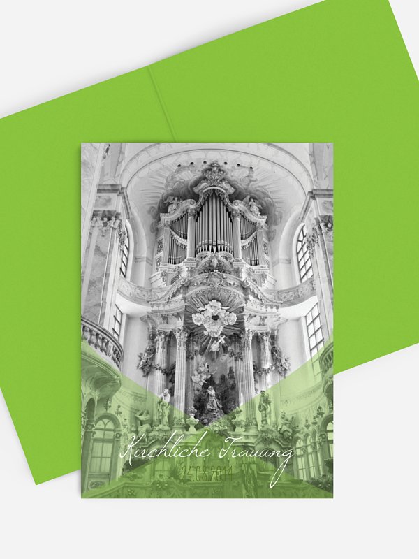 Kirchenheft Hochzeit Seidenband