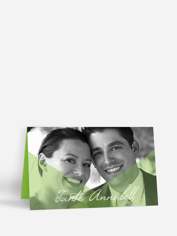 Tischkarte Hochzeit Seidenband