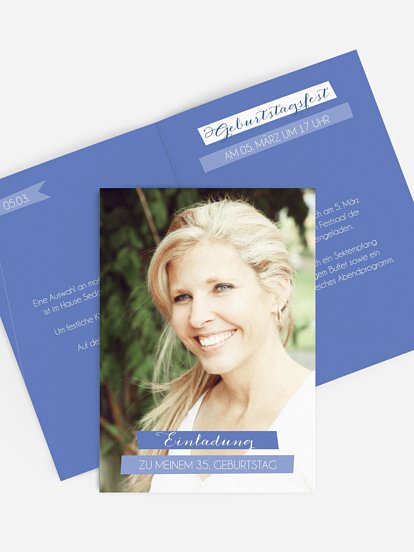 Geburtstagseinladung Bildlich